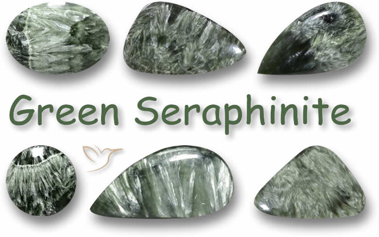 Green Seraphinite Gemstones