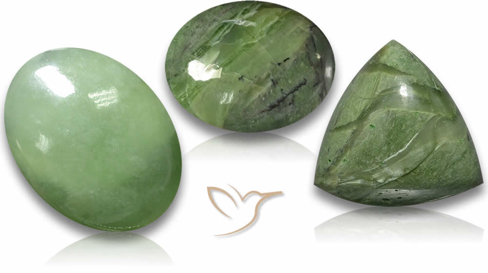 Cabochons Serpentine Verte