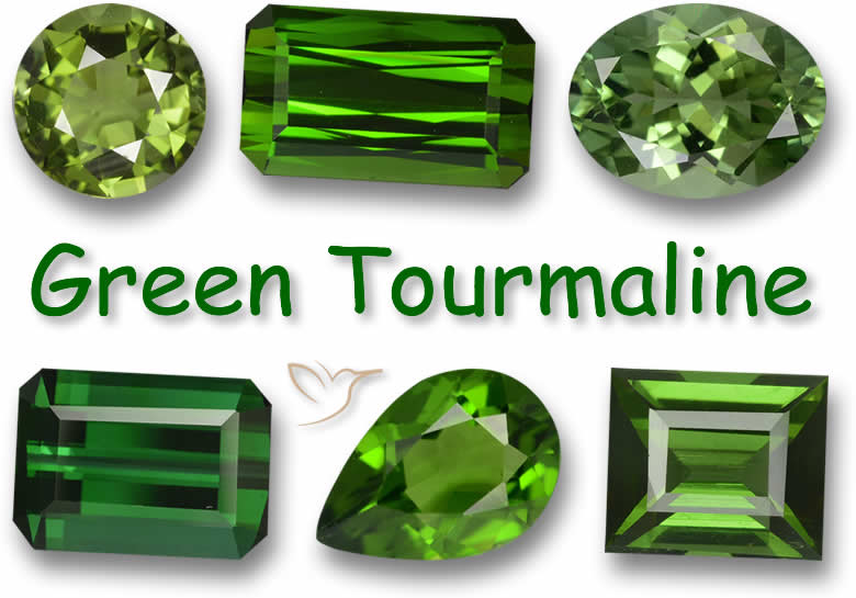 Achetez des pierres précieuses de tourmaline verte