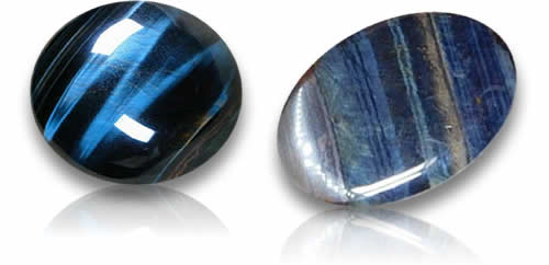 Pierres précieuses d'oeil de faucon