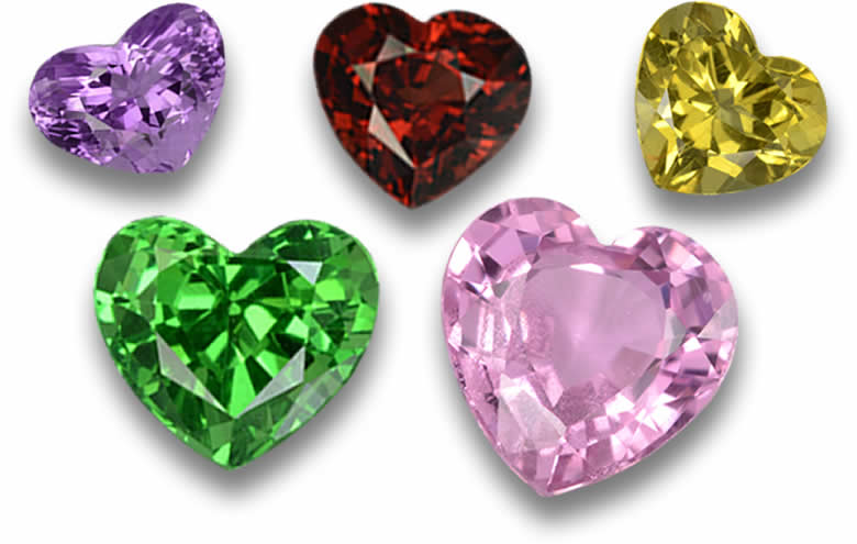 Heart Gemstones: Shop Heart Diamonds, Rubies, Sapphires, Emeralds and more, Wholesale Heart Gems