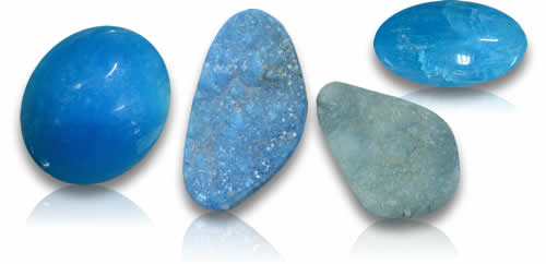 Pierres précieuses d'hémimorphite
