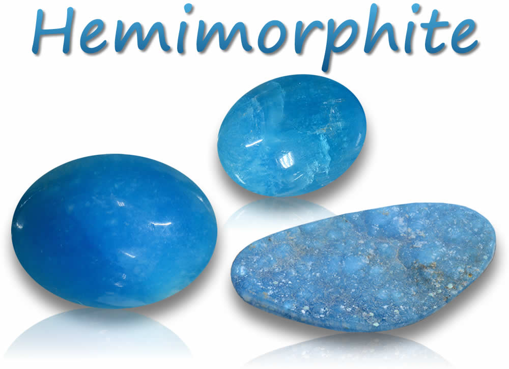 Pierres précieuses hémimorphites naturelles