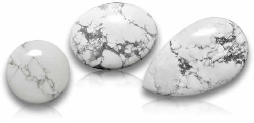 Pierres gemmes de howlite
