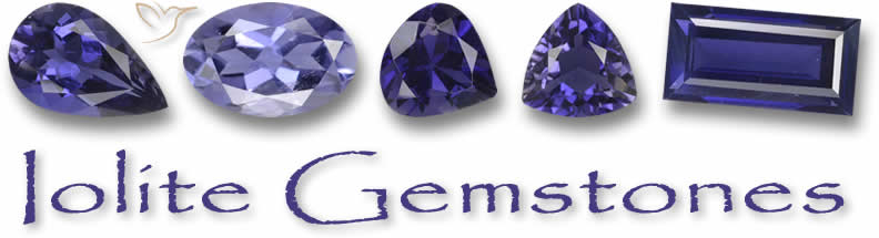 Pierres précieuses d'iolite