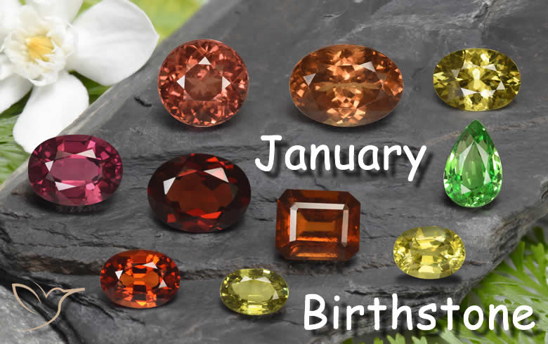 Pierres de naissance de janvier sur GemSelect