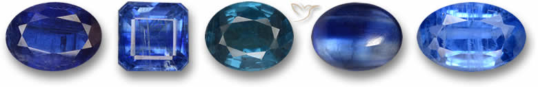 Pierres précieuses de cyanite