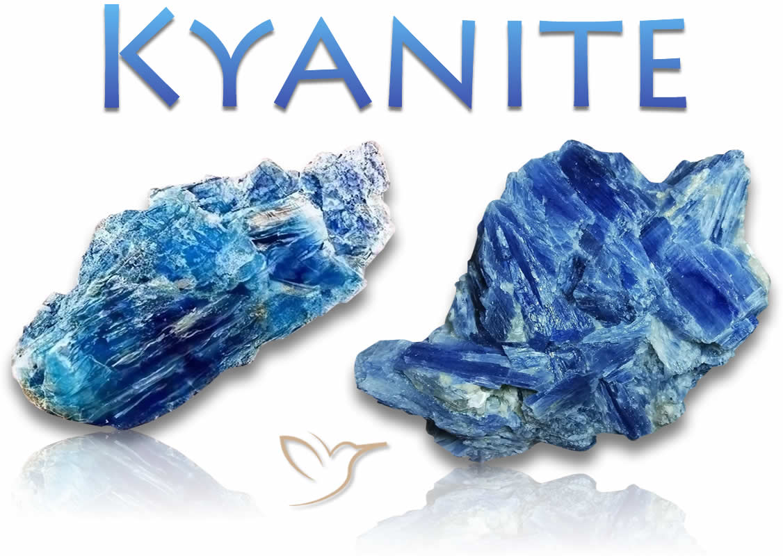 Pierres brutes de cyanite