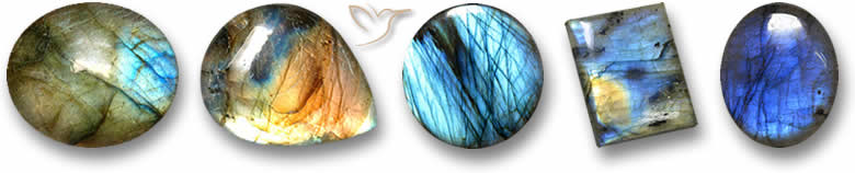 Pierres précieuses de labradorite