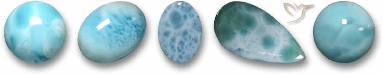 Pierres précieuses de larimar