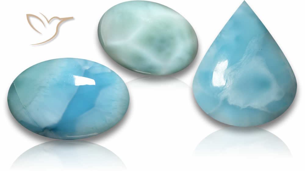 Pierres précieuses Pectolite/Larimar