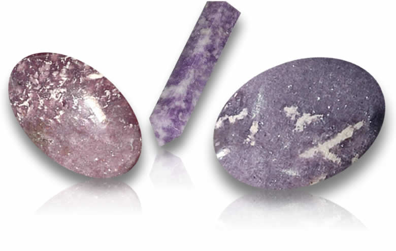 Shop Loose Lepidolite Gemstones - Natural Cabochon, Carvings and Beads