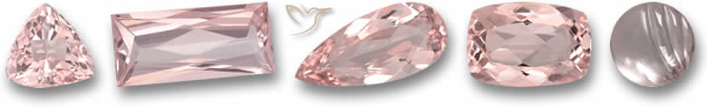Pierres précieuses de morganite