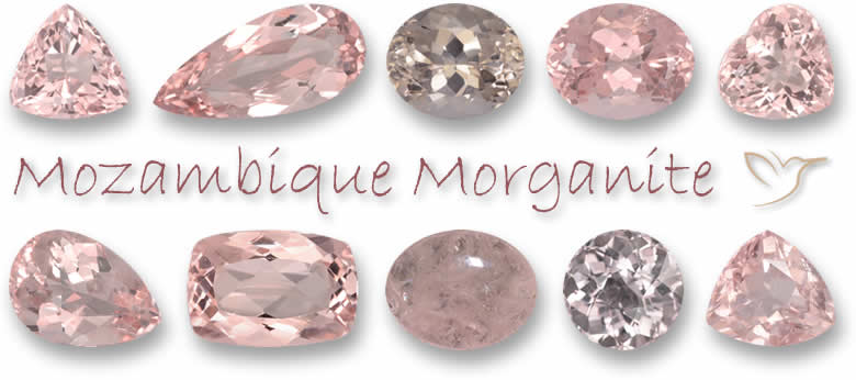 Acheter des pierres précieuses de morganite du Mozambique