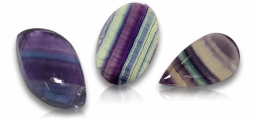 Pierres précieuses de fluorite