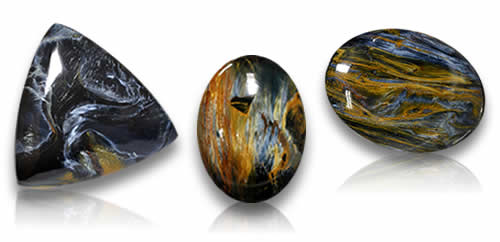 Pierres précieuses de pietersite
