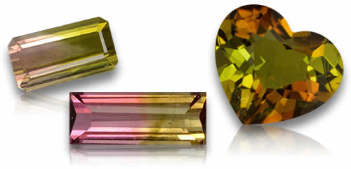 Pierres précieuses tourmalines