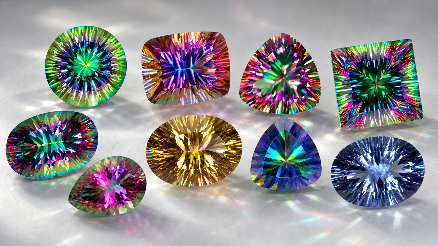 Pierres précieuses de quartz mystique naturel - guide d'achat