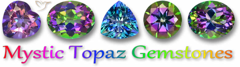 Pierres précieuses de topaze mystique