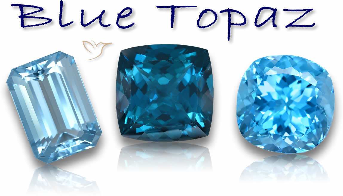 Topaze bleue naturelle