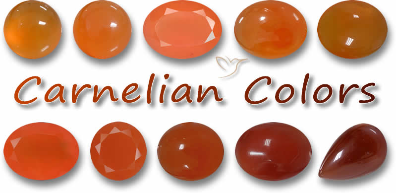 Gamme de couleurs de la cornaline
