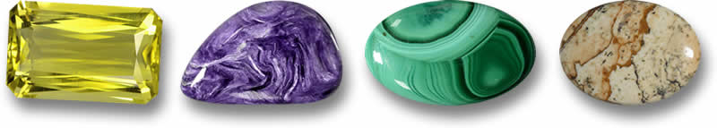 Quartz, Charoïte, Malachite et Jaspe