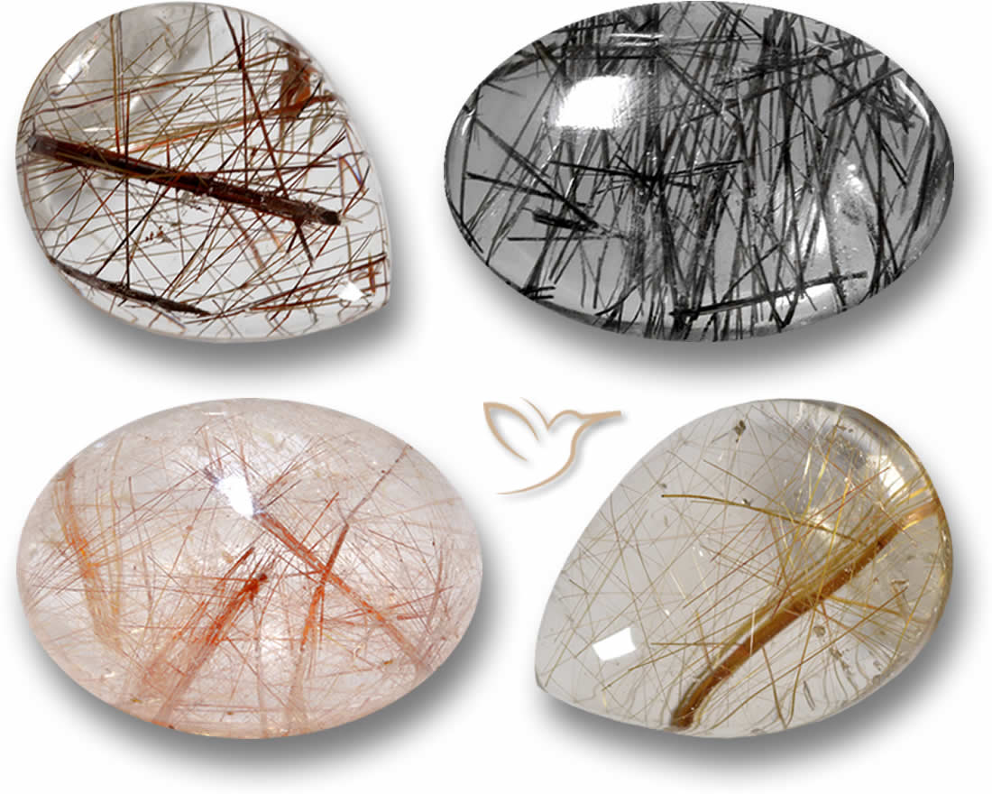 Quartz rutile naturel