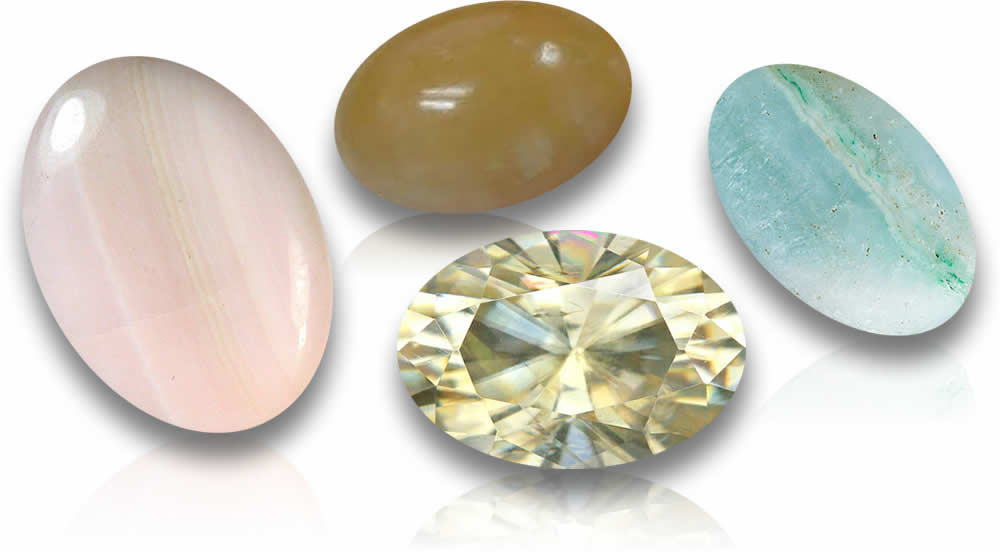 Pierres précieuses d'aragonite