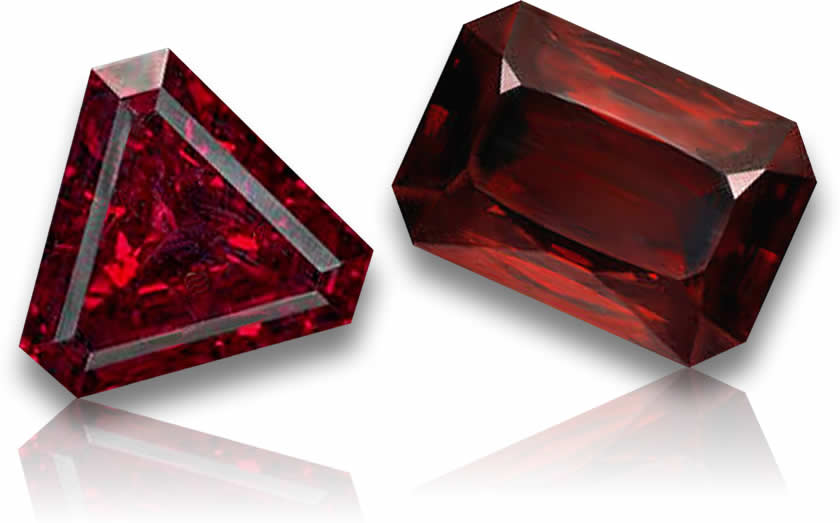 Pierres précieuses de cuprite