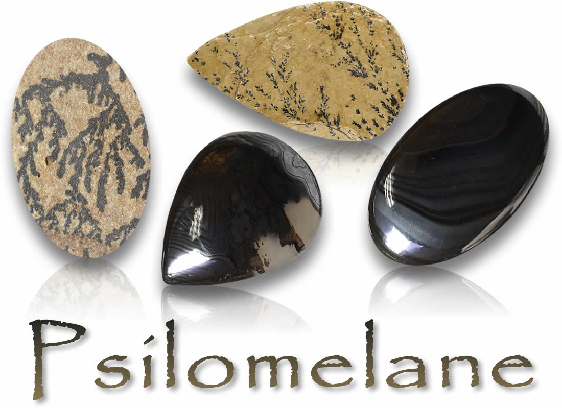 Pierres précieuses de psilomélane