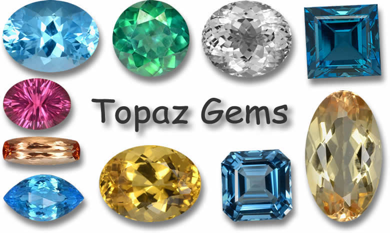 Pierres précieuses de topaze à vendre