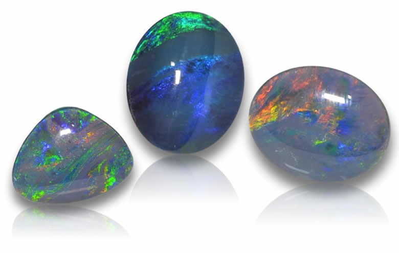 Shop Loose Opal Doublets - Handcrafted Doublet Gemstones, Black and White Opal Doublets