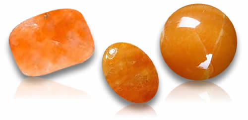 Pierres précieuses de calcite