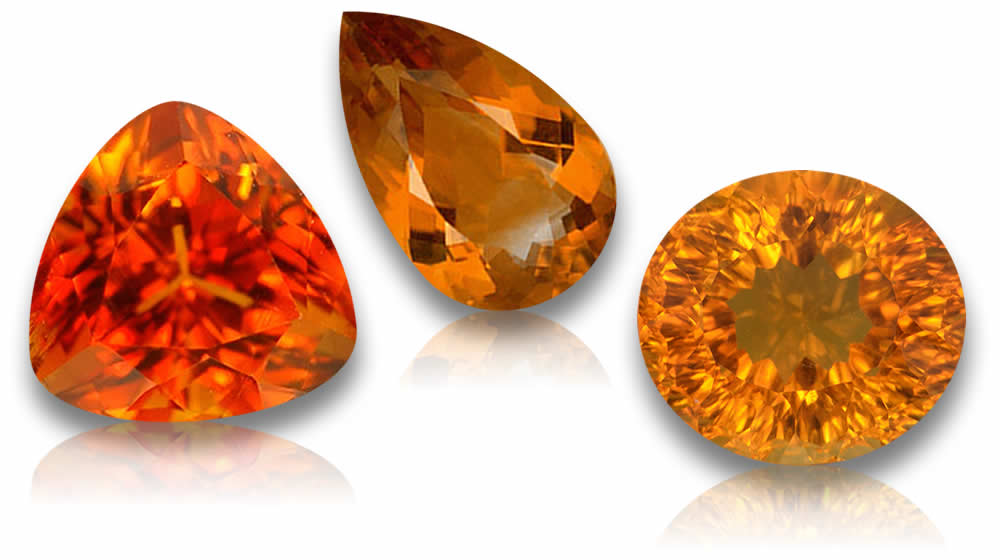 Acheter des pierres précieuses de citrine orange
