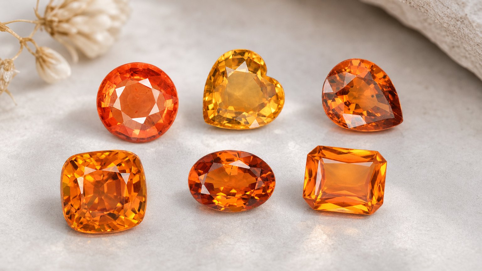 Saphirs orange naturels : guide d'achat