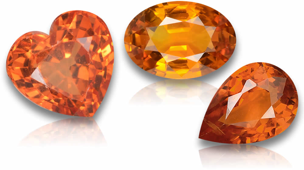 Acheter des pierres précieuses de saphir orange