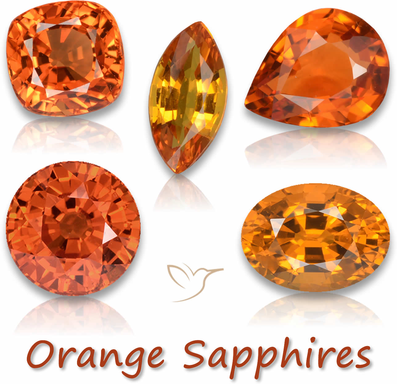 Saphir orange à vendre