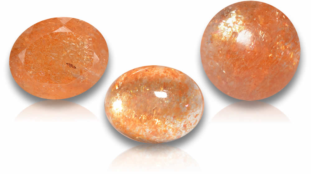 Acheter des pierres précieuses de pierre de soleil orange