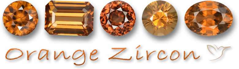 Acheter des pierres précieuses de zircon orange
