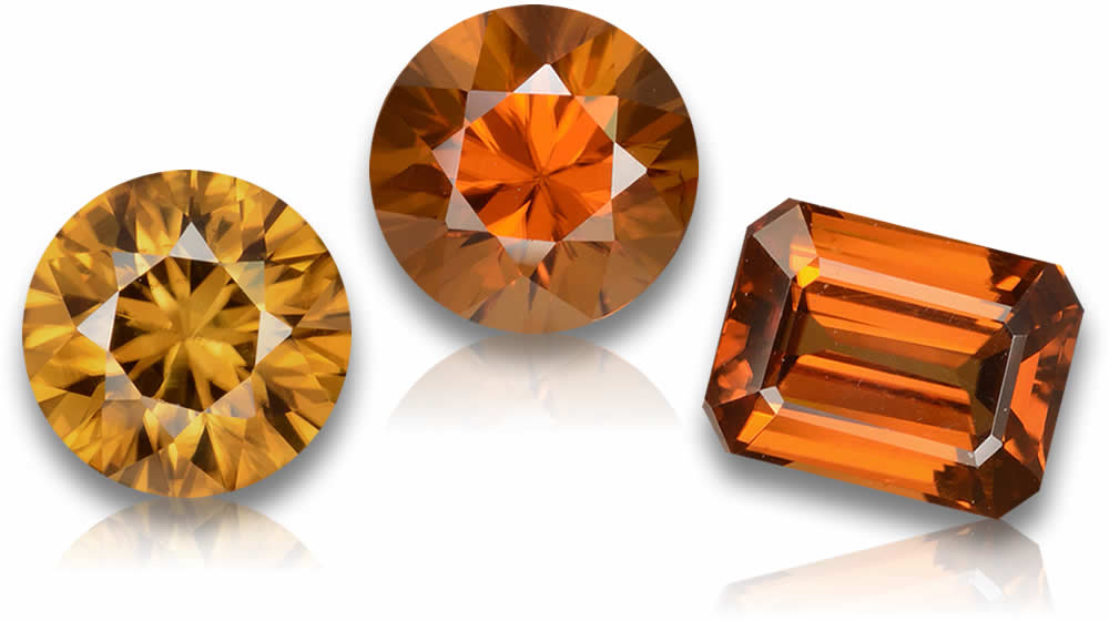Acheter des pierres précieuses de zircon orange