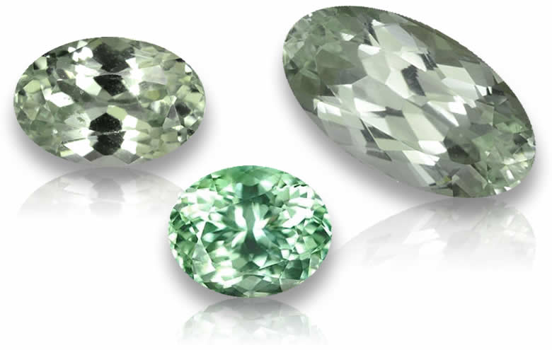Oval Hiddenite Gemstones - Natural, Certified
