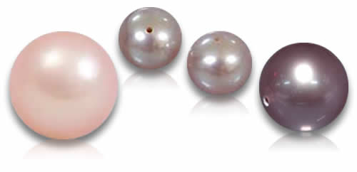 Pierres précieuses naturelles de perles roses