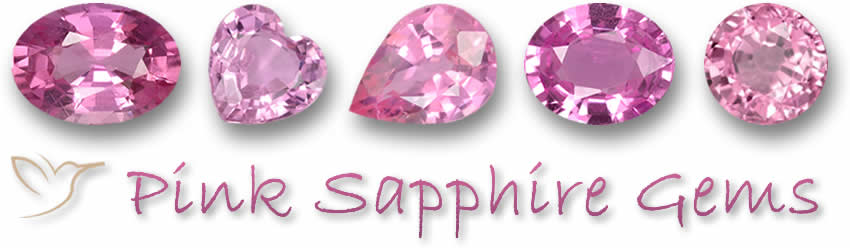 Pierres précieuses saphir rose