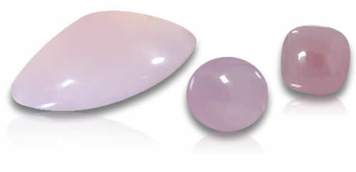 Pierres précieuses naturelles de Smithsonite rose