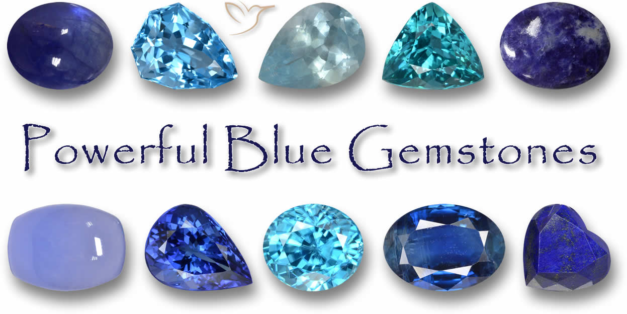 Pierres précieuses bleues spirituellement puissantes