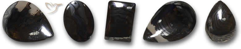 Pierres précieuses de psilomélane