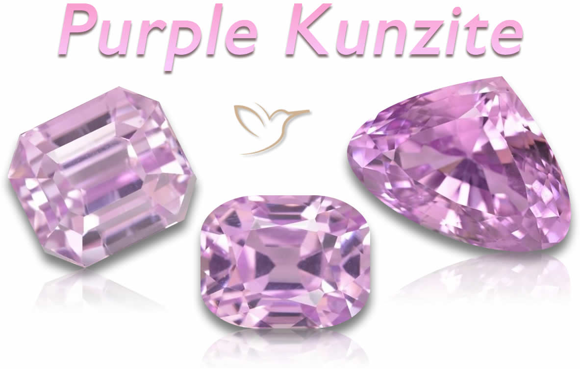 Kunzite violette en vrac à vendre