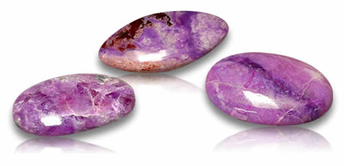 Pierres précieuses de sugilite