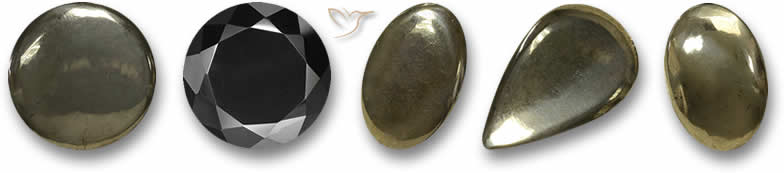 Pierres précieuses de pyrite