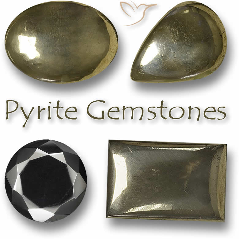 Pierres précieuses de pyrite